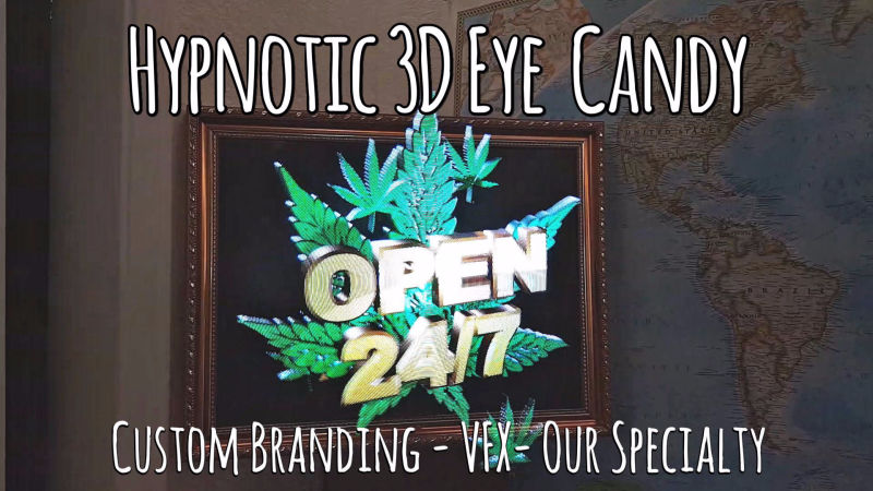 3D Holographic Digital Sign Dispensary Las Vegas