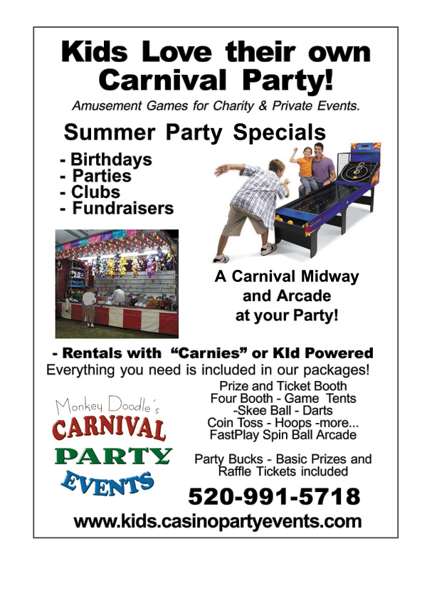 Kids Love their own Arizona Carnival Party!