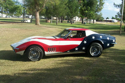 Corvette Stingray on Enduring Freedom  1969 Corvette Stingray